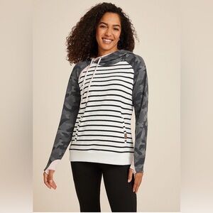 Maurices XXL Homeward Striped Camo hoodie